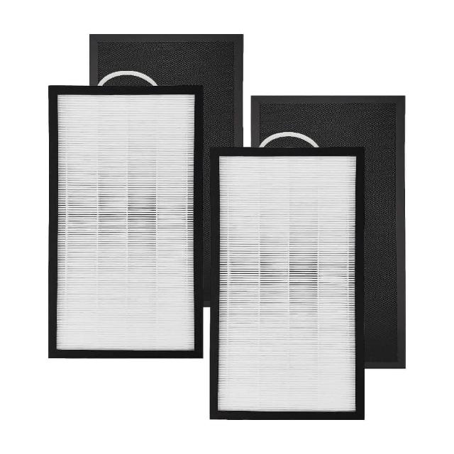 【RENZA】適用 LUFTRUM 瑞際 BC600 電漿除菌空氣清淨機 雷神清淨機(HEPA濾網+活性碳濾網 濾芯 濾心)