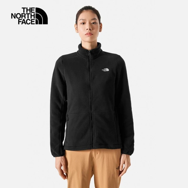 The North Face TNF 北臉 休閒 立領抓絨外套 W POLARTEC200 ZIP-IN JACKET - AP 女 黑色(NF0A83OLJK3)