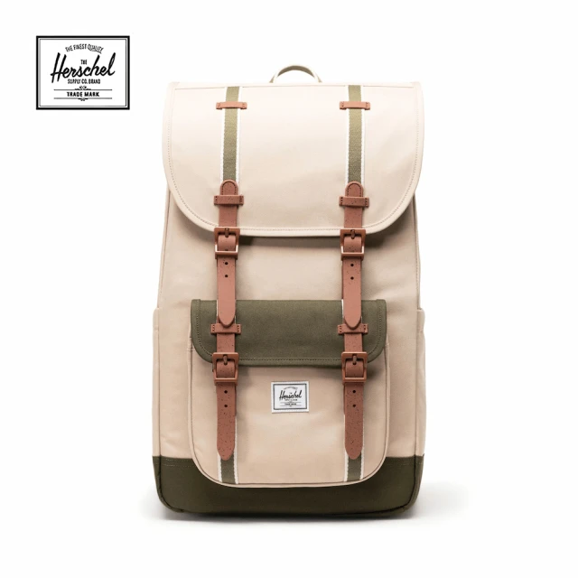 Herschel 官方直營 後背包 16吋筆電包 書包 磁扣 大容量 30L Little America 淺卡其(11390-06230-OS)