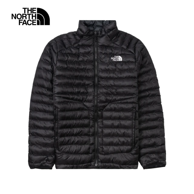 The North Face 北面男款黑色防潑水舒適保暖立領鋪棉外套｜8AYJJK3