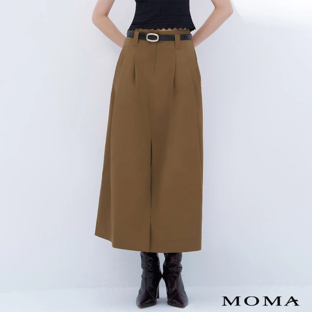 MOMA 帥氣風格長裙(咖啡色)