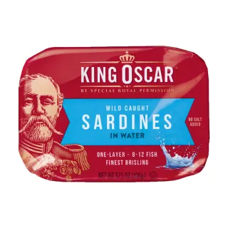 【King Oscar】迷你沙丁魚 無鹽 106g(挪威第一品牌)