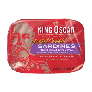 【King Oscar】橄欖油迷你沙丁魚 地中海風味 106g(挪威第一品牌)