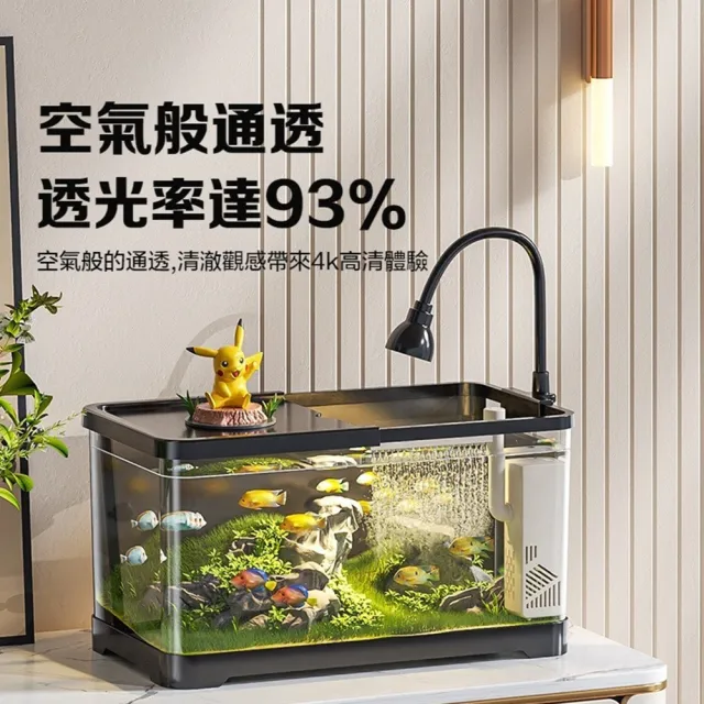 【星優】桌上型靜音生態魚缸 豪華款(免換水魚缸/桌面魚缸/小型魚缸/懶人魚缸/小魚缸/桌上缸/魚缸水族箱)
