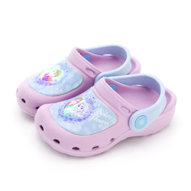 【Disney 迪士尼】冰雪奇緣 童鞋 電燈園丁鞋/穿脫方便 輕量 防水 台灣製 紫(FNKG41407)