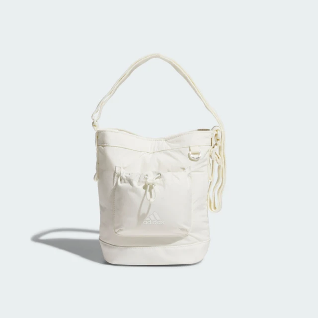 adidas 愛迪達 W Bucket Bag 水桶包 肩背包 斜背包 隨身包 手提 休閒 簡約 米白(JF1209)