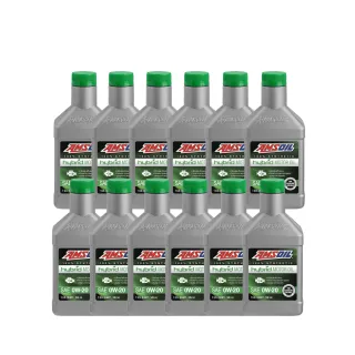 【AMSOIL 安索】Hybrid 0W20 油電車專用全合成機油 946ml(整箱12入 / 總代理源豐行)