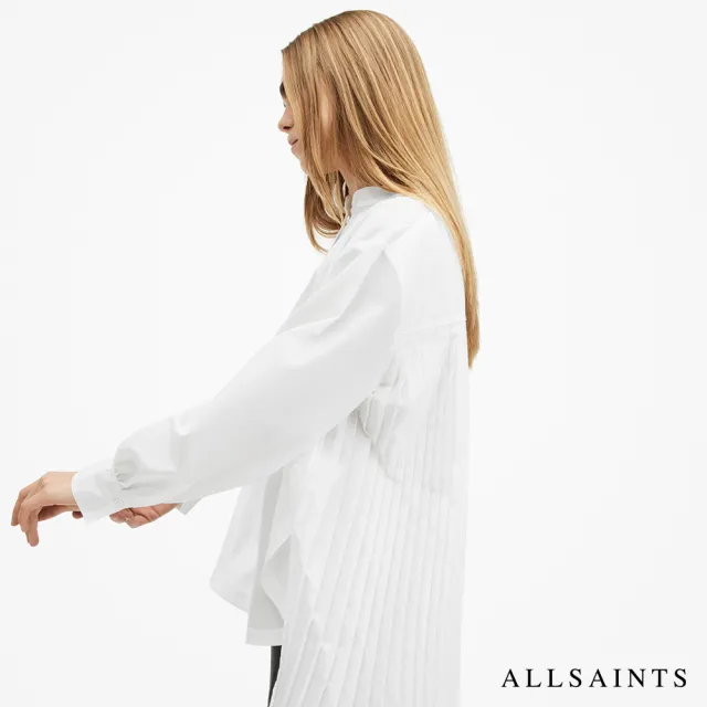 【ALLSAINTS】PERCY 百褶設計寬鬆襯衫 W004PB(舒適版型)