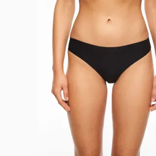 【Chantelle 仙黛爾】Soft Stretch.涼感透氣丁字無痕內褲 F 黑色.26490_011(超強彈力包覆)