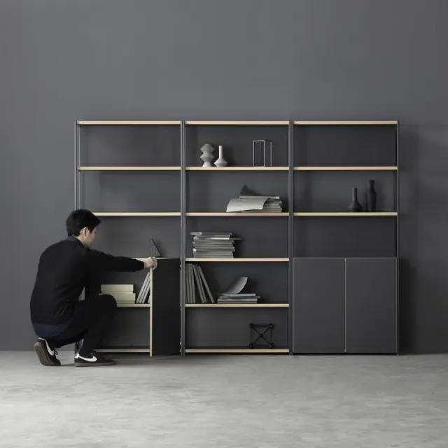 【DESKER】BOOKCASE 韓國設計監製 800型 五層書櫃 開放型 80*32*174cm(書櫃/收納櫃/置物櫃/專人組裝)