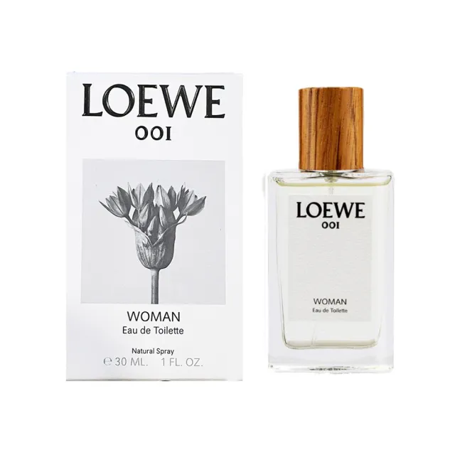 【LOEWE 羅威】001 WOMAN 女性淡香精/淡香水 30ml(多款任選 國際航空版)