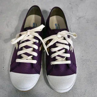 【Southgate 南登機口】帆布鞋尺寸偏小須加大半號LANA黑醋紫一折福利品 退貨需自行負擔運費