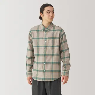 【MUJI 無印良品】男雙面起毛法蘭絨長袖襯衫(共7色)