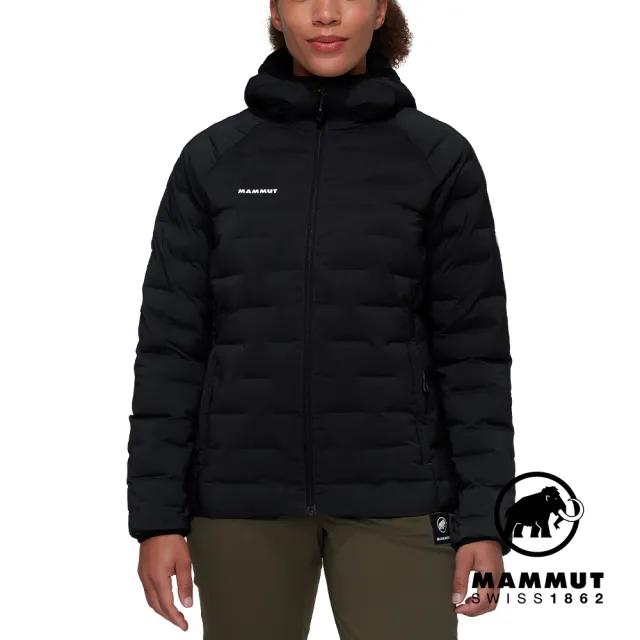 【Mammut 長毛象官方直營】Sender IN Hooded Jacket Women 保暖連帽化纖外套 黑色 女款 #1013-03480