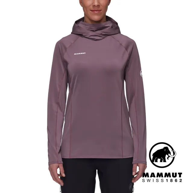 【Mammut 長毛象】Selun FL Sun Hoody Women 機能套頭連帽上衣 波動紫 女款 #1016-01430