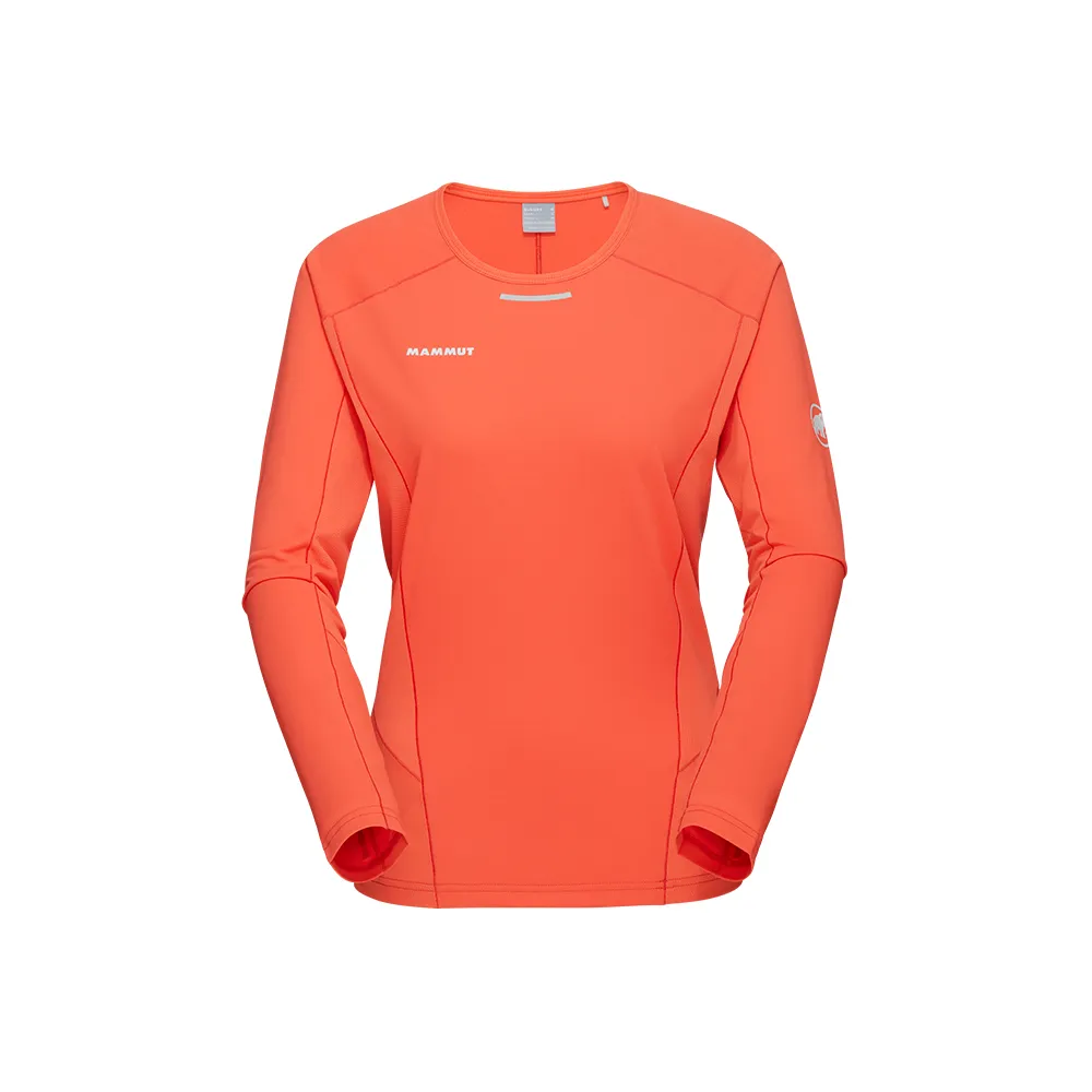 【Mammut 長毛象】Aenergy FL Longsleeve Women 輕量抗菌長袖排汗衣 蜜桃粉 女款 #1016-01380