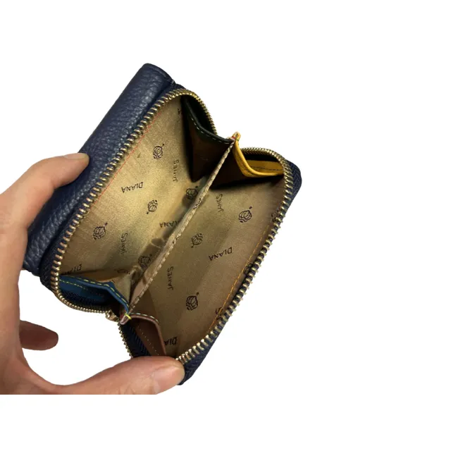 【POLO】真皮 短夾100%進口牛皮革(真皮包包 三折暗扣+U型拉鍊包覆零錢袋)