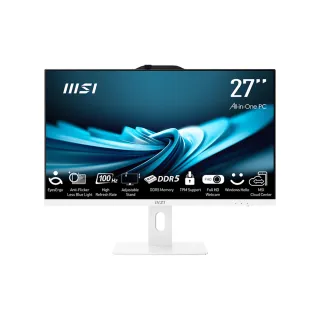 【MSI 微星】27型i5十核液晶特仕電腦(PRO AP272P 14M-632TW-SP4/i5-14400/16G/2TB SSD/W11)