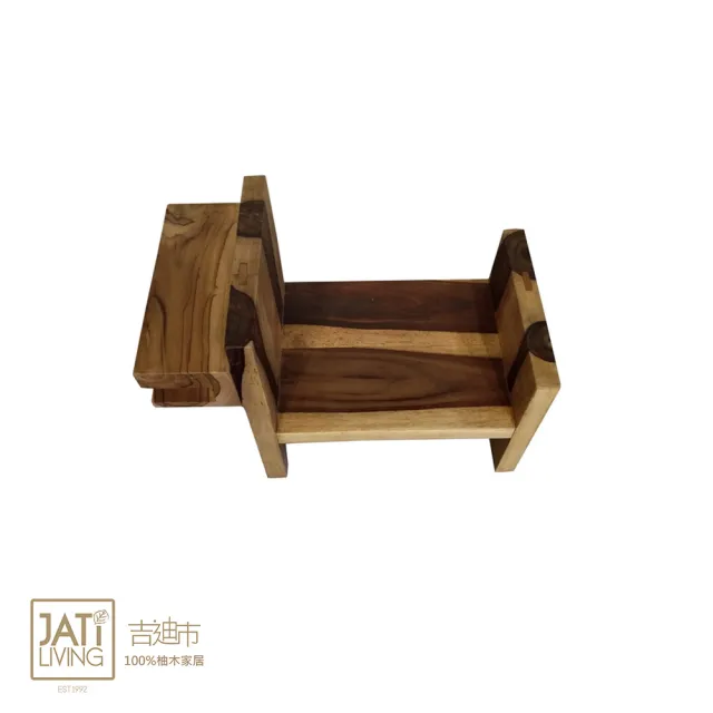 吉迪市柚木家具】胡桃木小狗造型花台LT-049(置物架花架展示架鄉村
