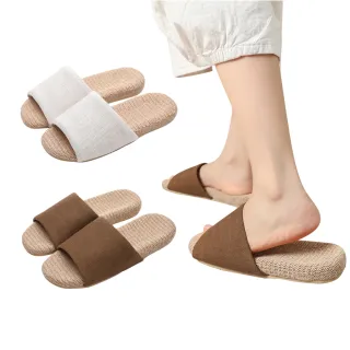 【bebehome】日式亞麻居家拖鞋(室內拖鞋)