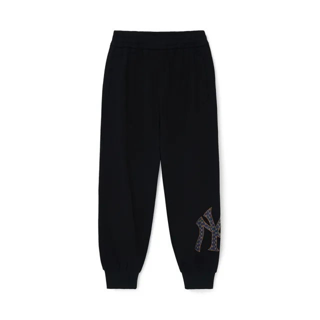 【MLB】運動褲 休閒長褲 Monogram系列 紐約洋基隊(3APTM0144-50BKS)