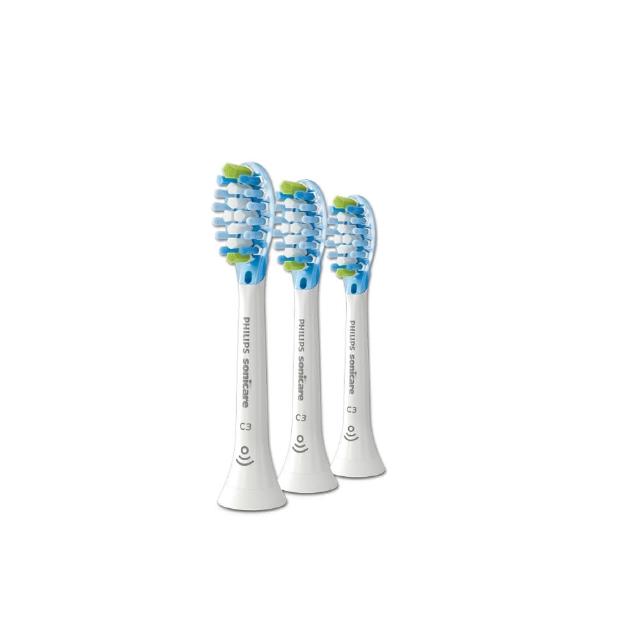 【Philips 飛利浦】官方直營 Sonicare DC Smart智能清潔刷頭三入組-白HX9043/67