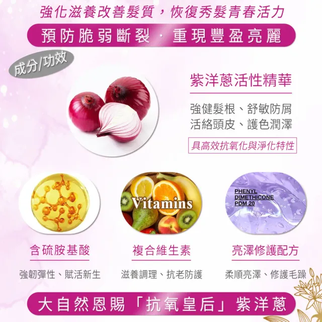 【babaria】洋蔥抗氧化護髮膜400mlx6入組(總代理公司貨)
