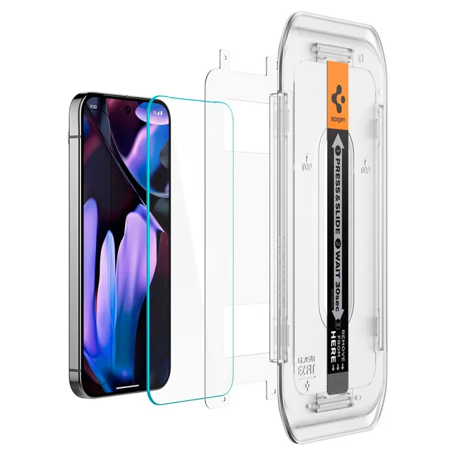 【Spigen】SGP Pixel 9 / Pixel 9 Pro / Pixel 9 Pro XL _Glas.tR EZ Fit_2P-快易貼(透明:含快貼版 2入)