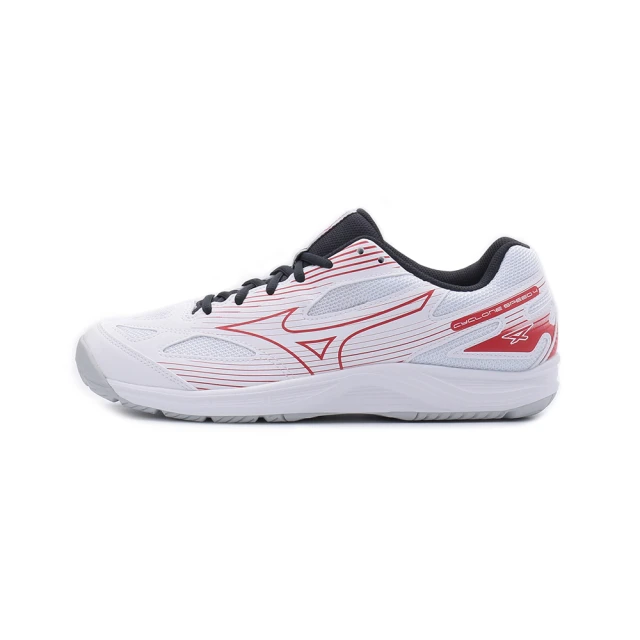 MIZUNO 美津濃 CYCLONE SPEED 4 避震排球鞋 白紅 男鞋 V1GA238096