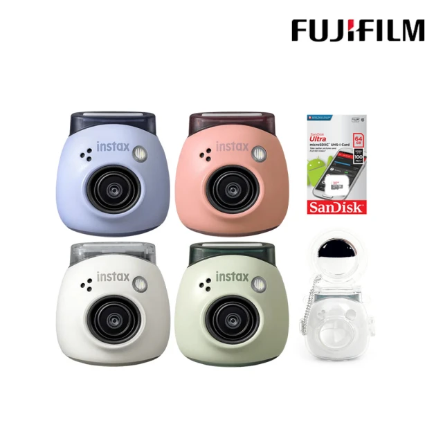 FUJIFILM 富士 instax Pal 掌上型迷你相機 公司貨(贈64G卡水晶殼自拍鏡套組)