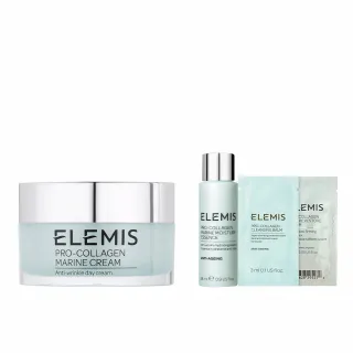 【ELEMIS 愛莉美】經典緊緻藍霜保濕組(海洋膠原緊緻精華乳霜50ml 買50送28★海洋藍霜/保濕/抗老★)