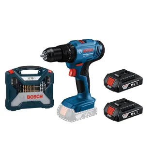 【BOSCH 博世】18V 鋰電震動電鑽配件套裝(GSB 183-LI+X-line 70 TiN)