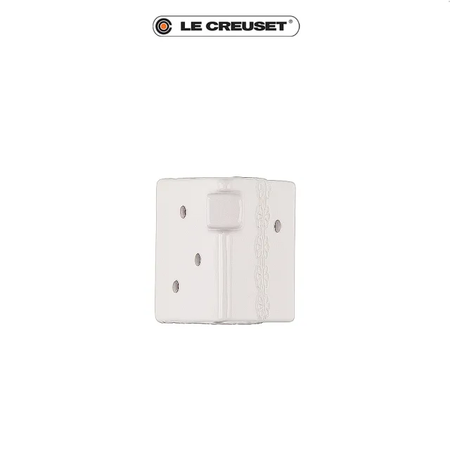 【Le Creuset】瓷器蕾絲花恬小屋造型燭台(貝殼粉)