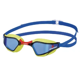 【SWANS】競速型內鑲鍍膜泳鏡(SR-72MMITPAF 藍/綠/抗UV/防霧/視野加大)