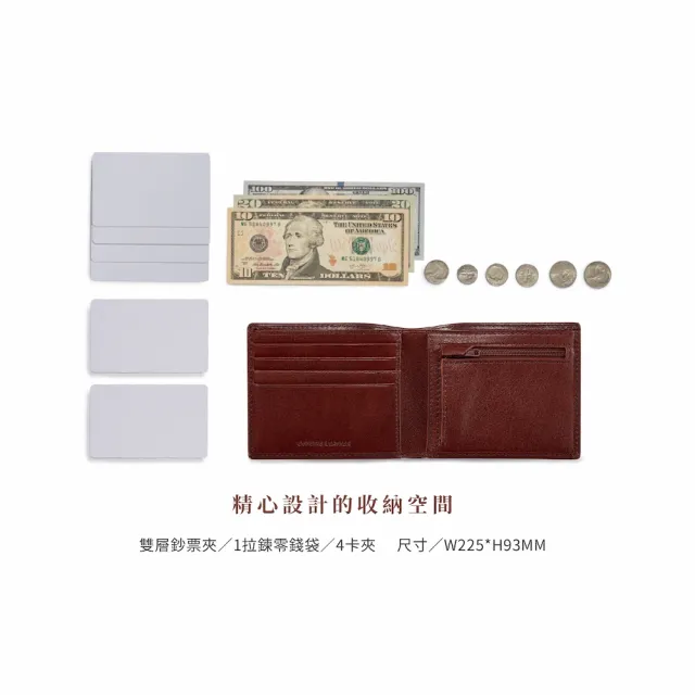 【Crocodile】中性短夾 男皮夾 真皮錢包 4卡拉鍊 Naturale 5系列-0103-11008-黑咖兩色-鱷魚
