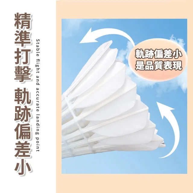 【MINT嚴選】羽毛球 羽球 精選鵝毛 飛行穩定 桶裝/12入組(羽球 羽毛球)