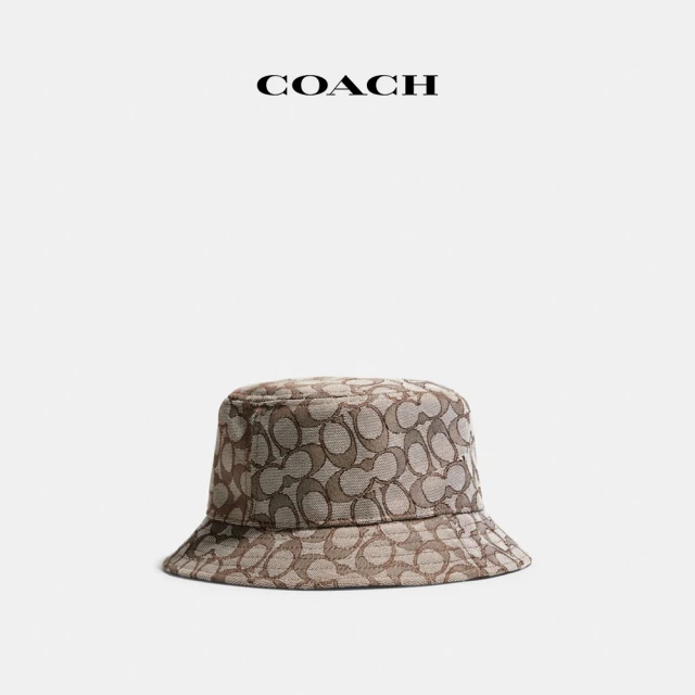 COACH 聚酯纖維經典Logo羽絨背心-棕黃色 經典標誌(