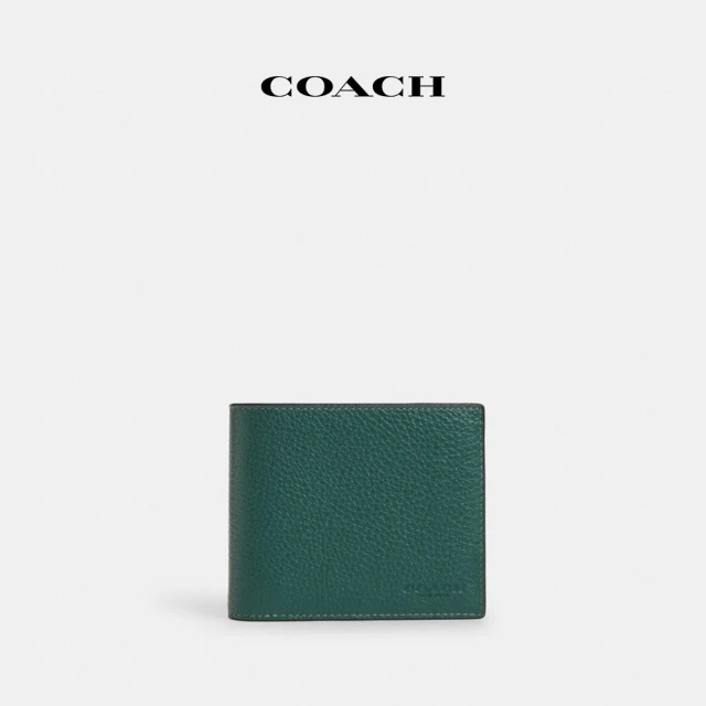 COACHCOACH蔻馳官方直營 三合一皮夾-祖母綠(CR398)