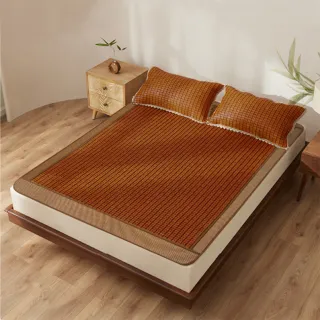 【DeKo岱珂】孟宗竹碳化麻將竹蓆-雙人5*6尺 速達(床墊/學生床蓆/藤蓆/涼蓆)