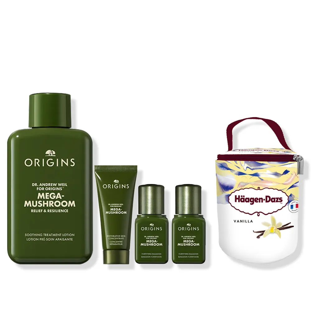 【ORIGINS 品木宣言】夏日穩膚美肌組(靈芝水50ml+靈芝乳7mlx2+靈芝精萃15ml/旅行/新客)