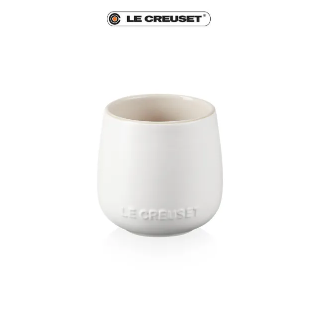 【Le Creuset】瓷器花蕾系列馬克杯250ml(棉花白/肉豆蔻)