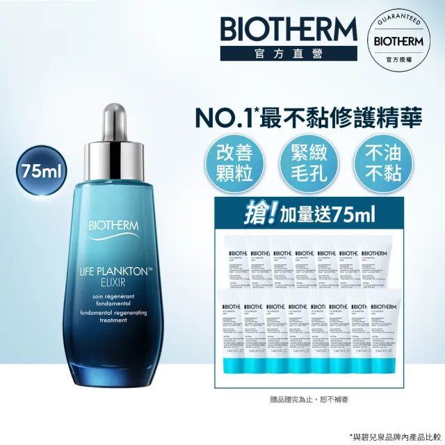 【碧兒泉】官方直營 奇蹟特嫩精華加大組_75ml(BIOTHERM加大版)