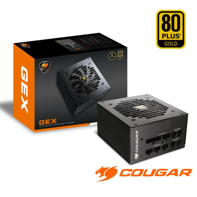 【COUGAR 美洲獅】金牌 GEX 850W 全模電源供應器(80 PLUS / 五年保固)