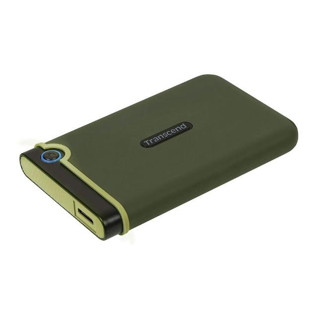 【Transcend 創見】StoreJet 25M3 1TB軍規防震 2.5吋行動硬碟-軍綠色(TS1TSJ25M3G新舊包裝隨機出貨)