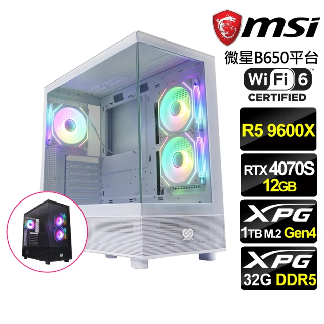 微星平台 R5六核GeForce RTX 4070 SUPE