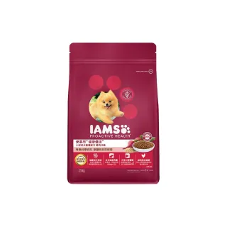 【IAMS愛慕思】健康優活 狗乾糧 1.5kg 寵物/狗飼料/狗食(小型成犬營養配方 雞肉口味)