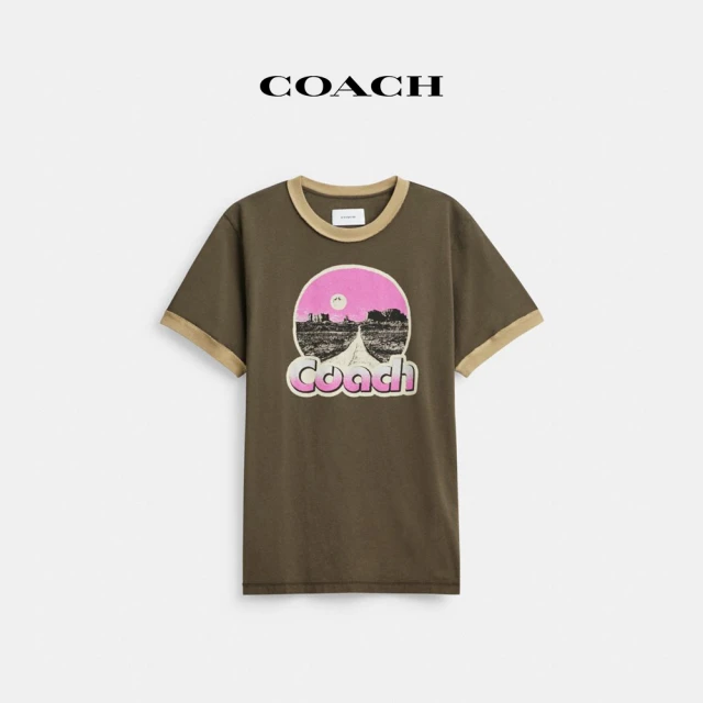 COACHCOACH ROADSIDE RINGER T恤-黑色(CS785)