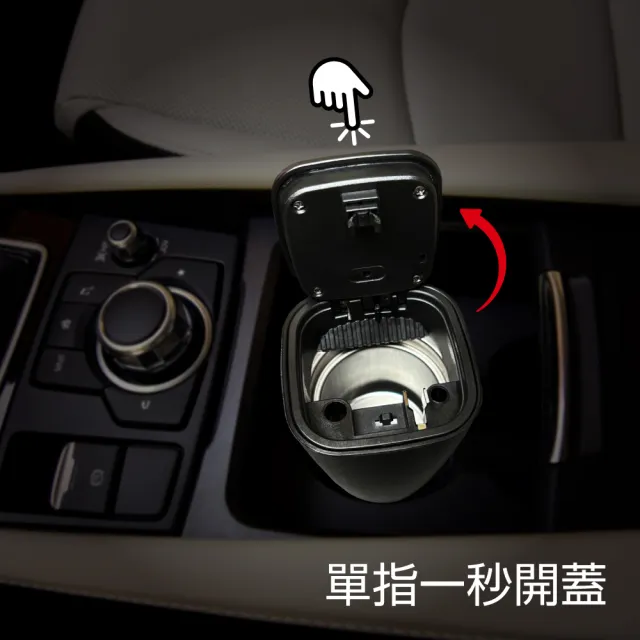 RG 按壓式車用菸灰缸(汽車百貨)