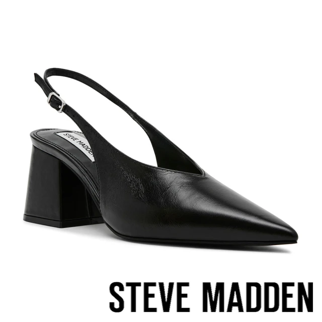 steve madden DILLON 率性方扣尖頭涼跟鞋(