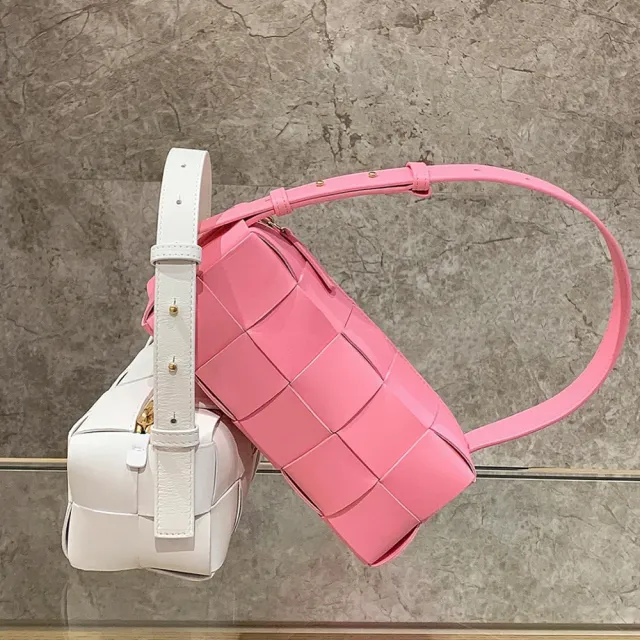 【LEESA】雙11 真皮編織包\女生包包\真皮包包\女腋下包包\Brick\編織包包女\小牛皮側背包\腋下 